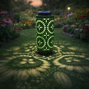 Noor Leaf Perforated Solar Lantern