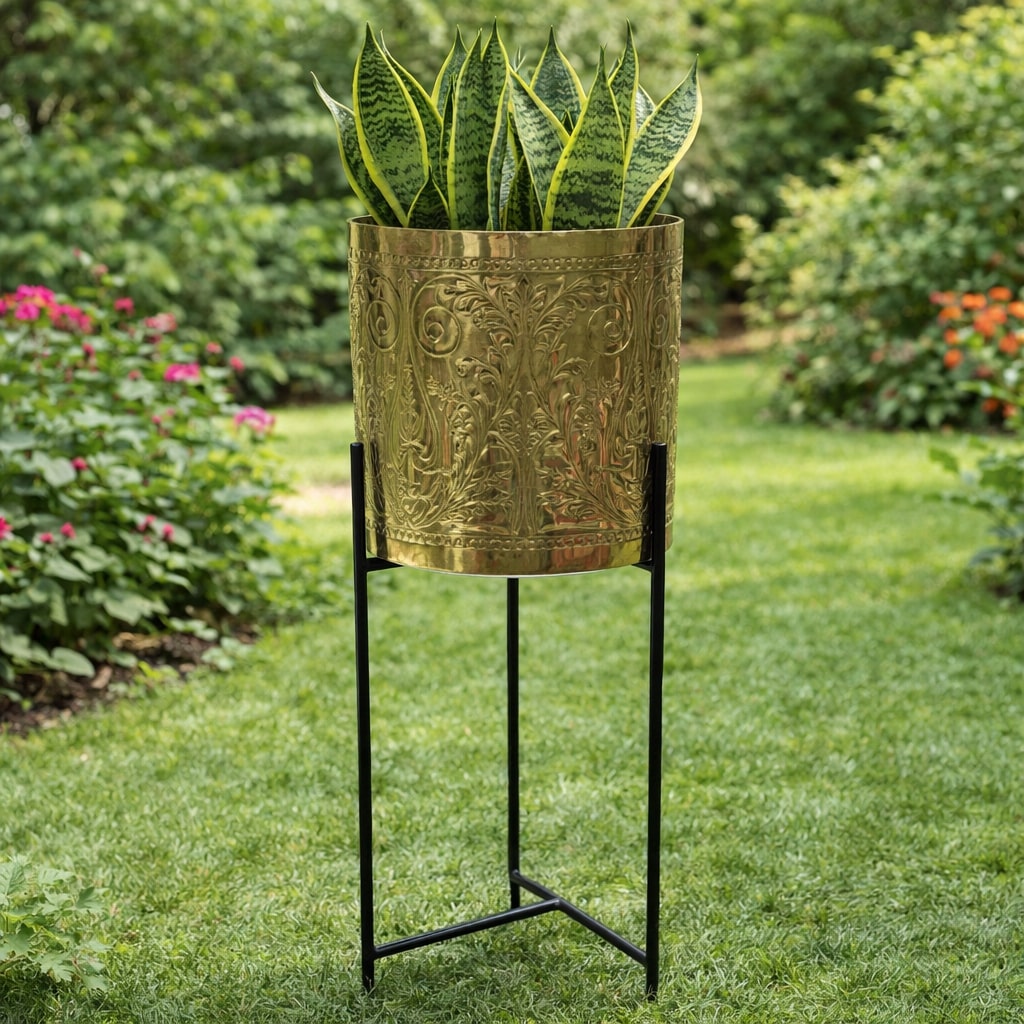Royal Garden Metal Planter on Stand